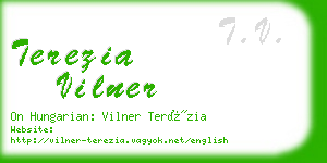 terezia vilner business card